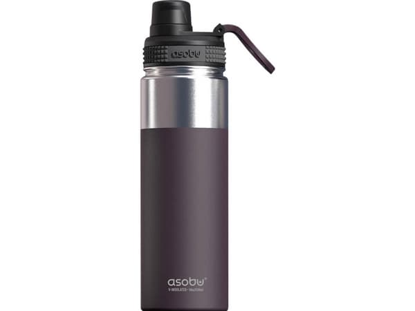 Asobu Alpine Flask, 530 ml, Turgåing, Burgunder, Rustfritt stål, Voksen, Mann/kvinne