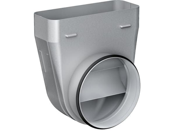 Siemens LZ31WWX11 - 90 degree rectangular to round transition - metall