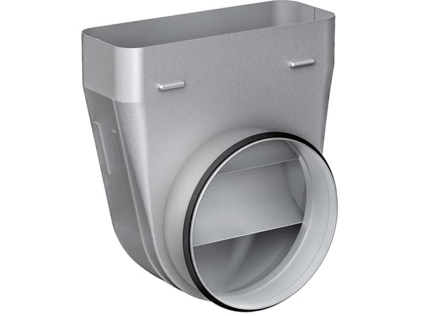 Siemens LZ31WWX11 - 90 degree rectangular to round transition - metall