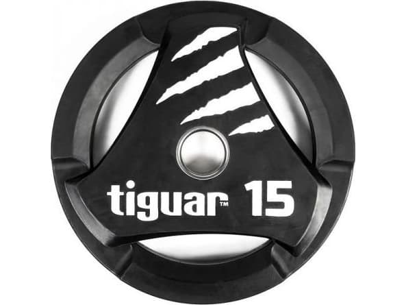 Tiguar Olympic plate tiguar PU 15 kg TI-WTPU01500, Størrelse: N/A