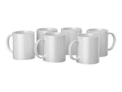 Cricut - Unfinished mug - 340 ml - vit - keramik (paket om 6)
