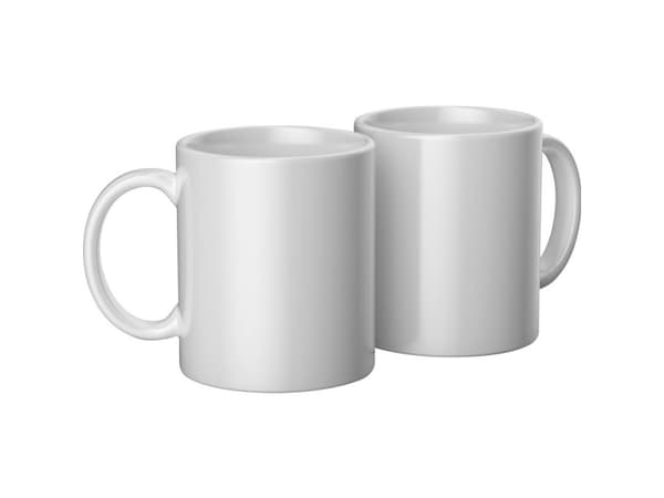 Cricut - Viimeistelemätön muki - 340 ml - valkoinen - keraaminen (2 kpl)