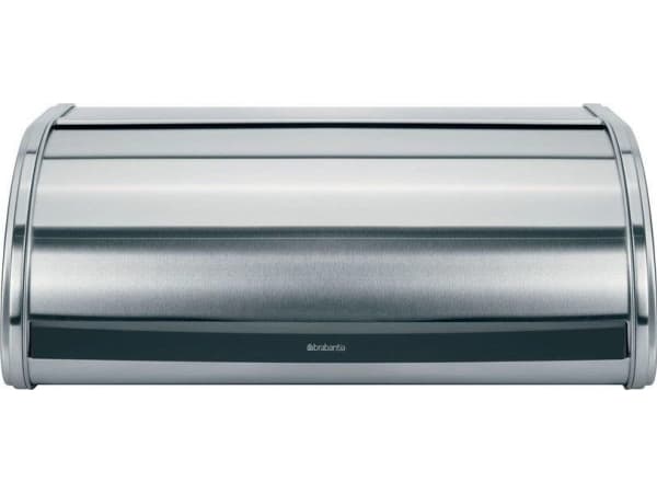Brabantia Matt Steel Roll Top Bread Bin, Rektangulär, Rostfritt stål, 479 mm, 276 mm, 189 mm, 1 styck