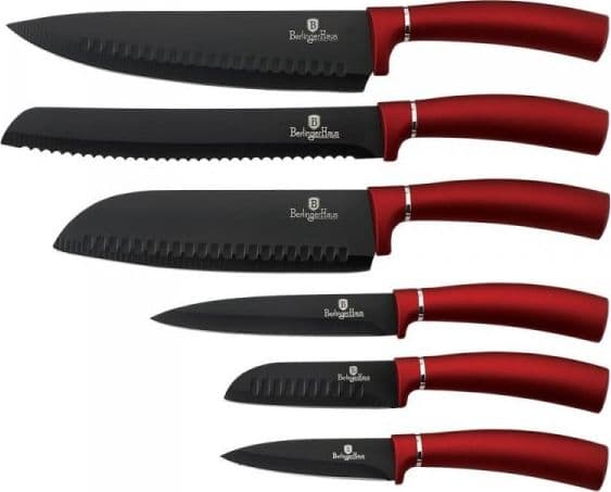 Berlinger Haus 6 KITCHEN KNIVES SET BERLINGER HAUS BURGUNDY LINE BH-2542