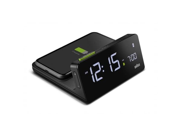 Braun BC21, Digital vekkerklokke, Rektangel, Sort, 12/24h, Alarm, LCD