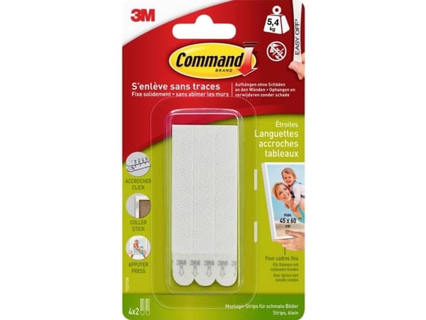 3M 17207C, Montering etikett, Hvit, Innendørs, 5,4 kg, 99 mm, 18 mm