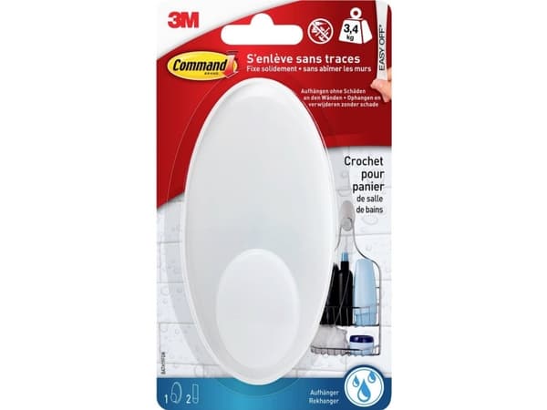 3M Command™ bad brusere Hvid