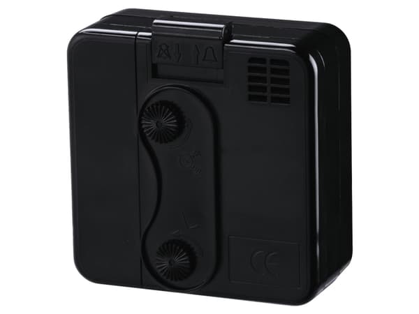 Hama A50 Travel - Alarmklokke - firkantet - kvarts - skrivebord - svart