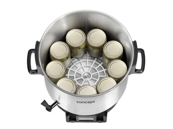 Concept ZH0040, 27 l, 30 °C, 100 °C, Rustfritt stål, 2 timer, LCD