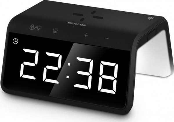 Digital vekkerklokke med SDC 7900QI trådløs lader