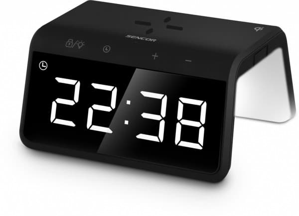 Digital vekkerklokke med SDC 7900QI trådløs lader
