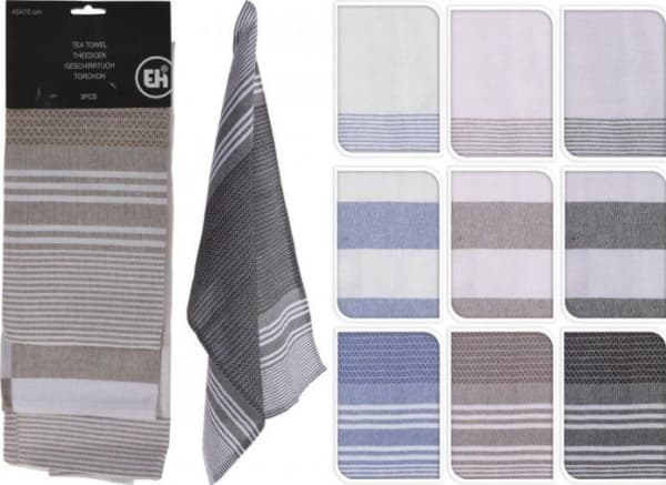 Koopmann International Set of 3 kitchen cloths 45x70cm, 3 patterns