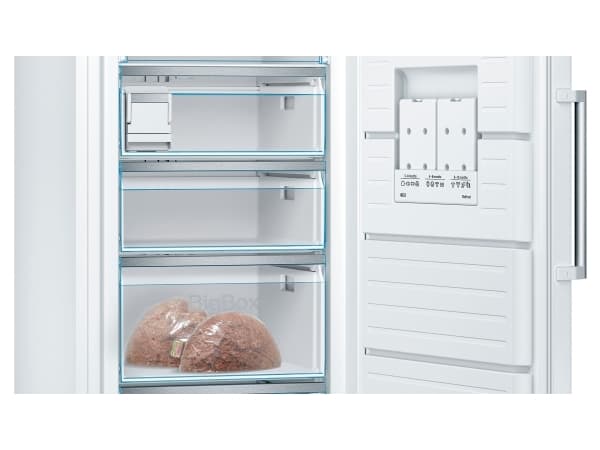 Bosch Serie 6 GSN58AWCV, 366 L, 22 kg/24h, SN-T, No Frost -järjestelmä, C, Valkoinen