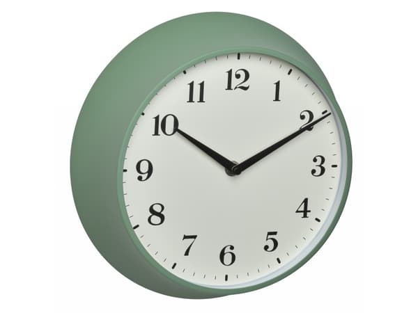 TFA-Dostmann 60.3540.04, Vegg, Quartz clock, Rund, Grønn, Metall, Plast, Retro