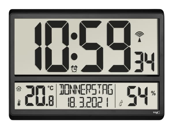 TFA - Termohygrometer - digital - svart