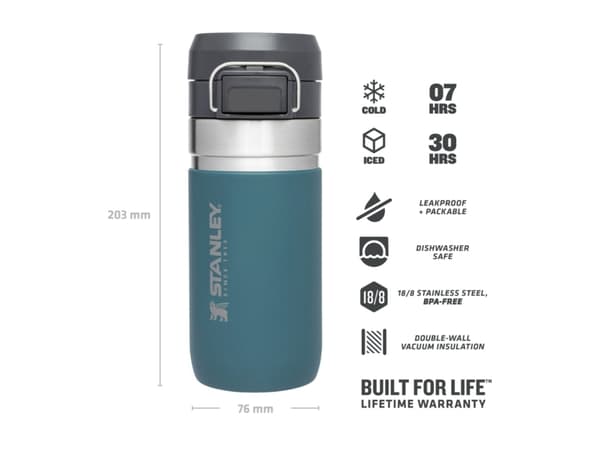 Stanley 10-09148-025, 0,47 l, Grå, Rustfritt stål, 7 timer, 76 mm, 203 mm