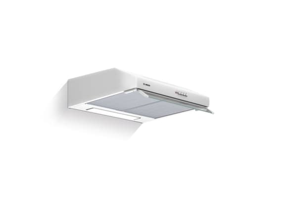 Bosch Serie | 4 DUL63CC20 - Kåpa - standard - bredd: 60 cm - djup: 48.2 cm - utsug och återcirkulering (-) - vit