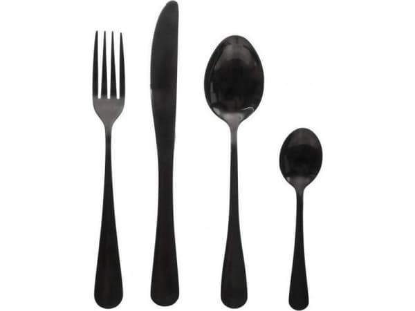 Secret de Gourmet Shadow servise svart rustfritt stål (16 deler)