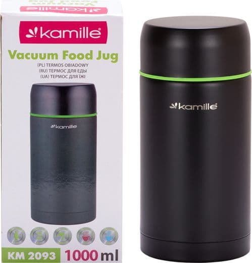 Kamille Lounastermos KM-2093 1 l musta