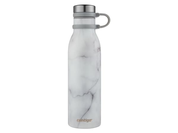 CONTIGO Matterhorn, 590 ml, Daglig bruk, Hvit, Rustfritt stål, White Marble, 24 timer