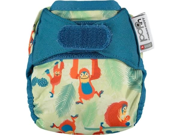 Sulje Caboo vaippa Wrap, Pop-in vastasyntyneen Orangutan uudelleenkäytettävä vaippa, 2-5,5 kg, 1 kpl.