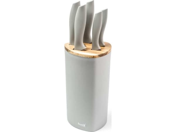 Husla SET OF 5 KITCHEN KNIVES IN THE HUSLA 73964 BLOCK