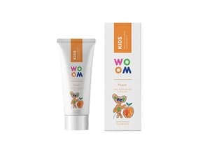 WOOM_Kids natural toothpaste for children ages 3-8 Peach 50ml