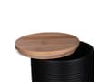 Pikkukuva 5 / 5: Typhoon Otto Cookie Storage, Keksirasia, 2,6 L, Bamboo, Terästä, Musta, Irrotettava kansi, Pyöreä