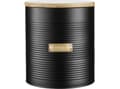 Pikkukuva 2 / 5: Typhoon Otto Cookie Storage, Keksirasia, 2,6 L, Bamboo, Terästä, Musta, Irrotettava kansi, Pyöreä