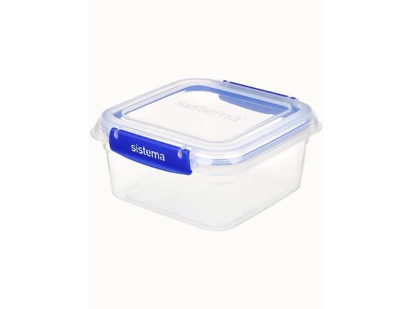 Sistema 881650, Beholder, firkant, 1,15 l, Gjennomsiktig, Plast, New Zealand
