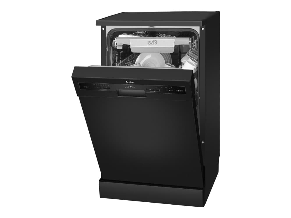 Amica DFM46C8EOiBH - Diskmaskin - bredd: 44.8 cm - djup: 60 cm - höjd: 84.5 cm - svart