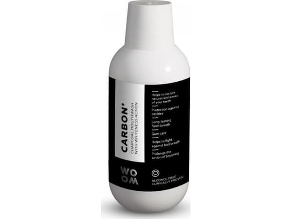 WOOM_Carbon+ Charcoal Mouthwash whitening mouthwash 500ml