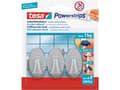 Miniatyrbilde 4 av 4: TESA 57519-00000, Universalkrok, Kromfarget, Plast, 1 kg, 3 stykker, Blister