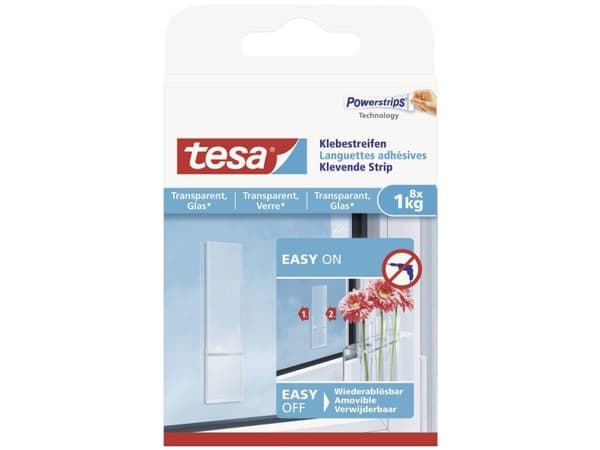 TESA 77733-00000, Yleiskoukku, Läpinäkyvä, Sisätila, Lasi, Muovi, 1 kg, Kupla