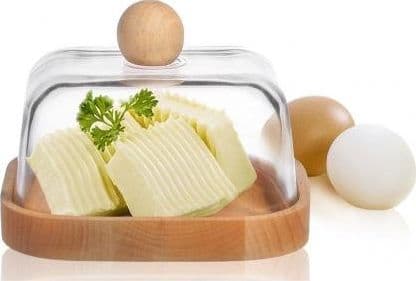 Smørfat Mayer & Boch Glasmarkt smørfat med glasslokk