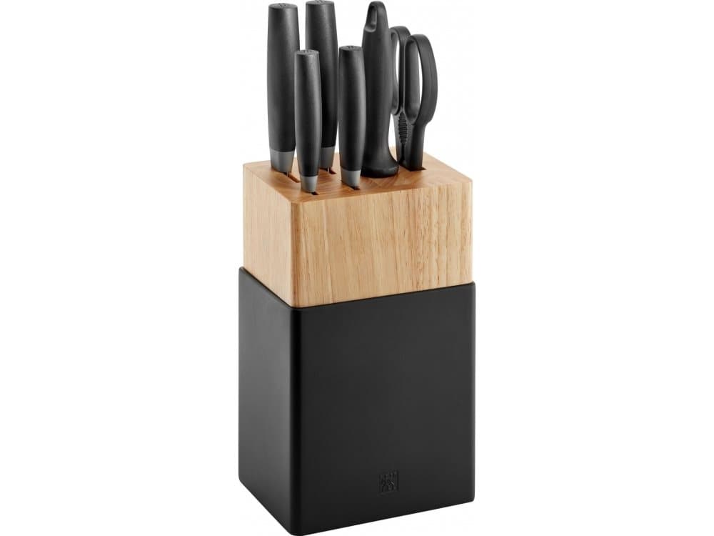 ZWILLING NOW S, Kniv/bestickblock, Rostfritt stål, Plast, 1 verktyg, Knivslipare, Rostfritt stål