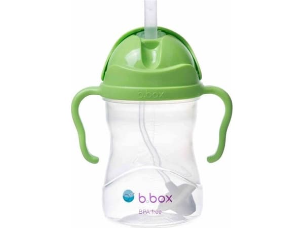 B.Box Innovative Water Bottle with Straw Apple New 240ml 6m + B.Box