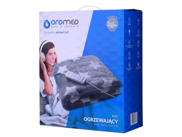 Oromed Fleece lämmittävä peitto iso 130x180 cm tähdillä varustettuna