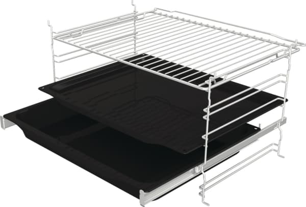 Gorenje Essential BOS6737E06B - Ovn - med dampfunksjon - innebygd - fordypning - bredde: 56 cm - dybde: 55 cm - høyde: 59 cm - med selvrens - Klasse