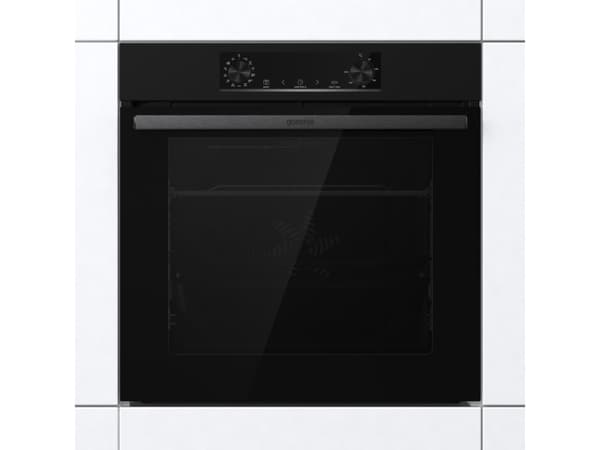 Gorenje Essential BOS6737E06B - Ovn - med dampfunksjon - innebygd - fordypning - bredde: 56 cm - dybde: 55 cm - høyde: 59 cm - med selvrens - Klasse