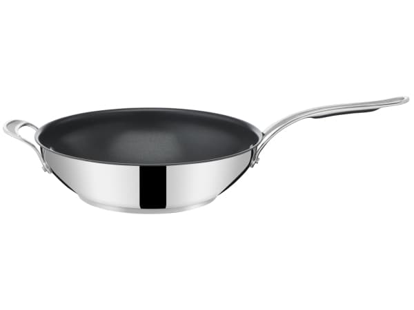 Tefal Jamie Oliver E30688, Wok-/stekepanne, Rustfritt stål, Rustfritt stål, Titan, 210 °C, Thermo-Spot