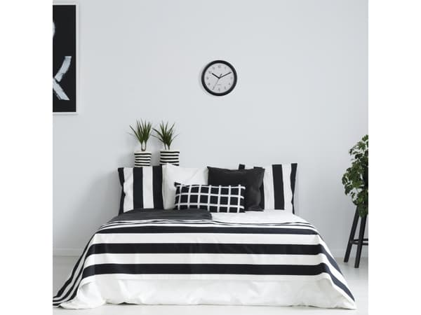 TFA-Dostmann 60.3064.01, Vegg, Quartz clock, Rund, Sort, Plast, AA