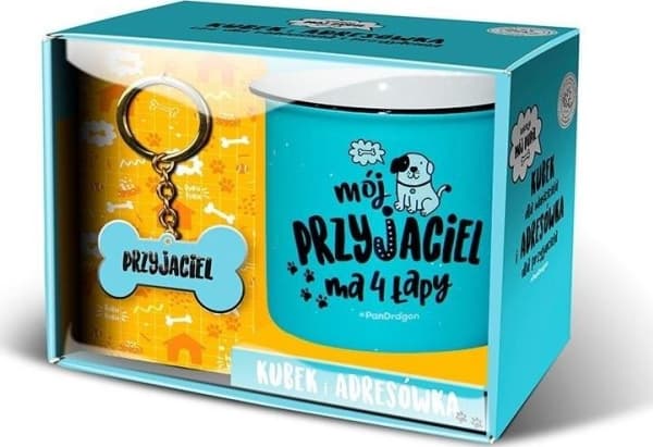 PAN DRAGON Mug + keyring Pupil-dog set