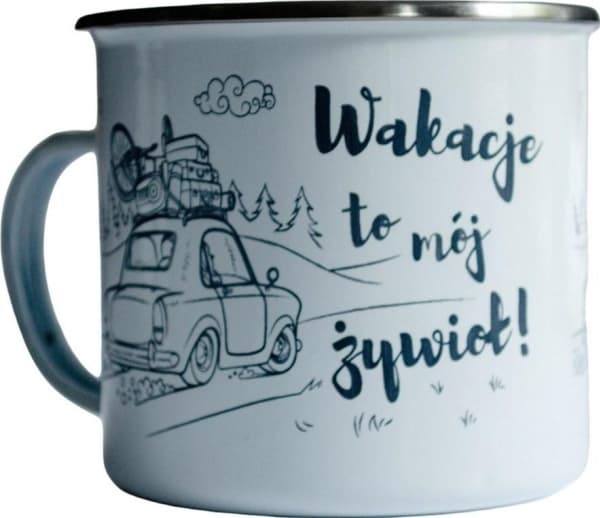 travelset Emaljmugg - Semester är mitt liv (441944) - 5907751196257