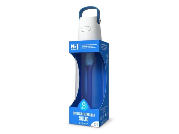 Dafi Solid blå filterflaske 700 ml