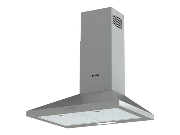 Gorenje Essential WHC629E4X - Panser - røykkanal - bredde: 60 cm - dybde: 45 cm - ekstraksjon og resirkulasjon (-) - rustfritt stål Rustfritt stål