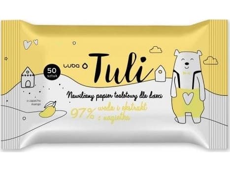 Luba Tuli fuktet toalettpapir til barn med vann og calendula ekstrakt 50 stk.