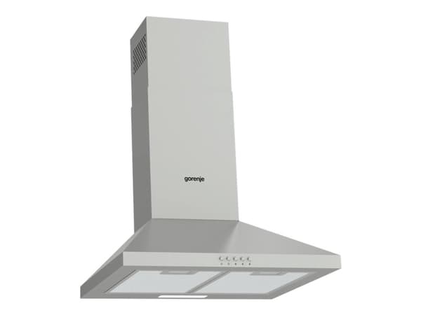 Gorenje Essential WHC529E4X - Kåpa - skorsten - bredd: 50 cm - djup: 45 cm - utsug och återcirkulering (-) - rostfritt stål