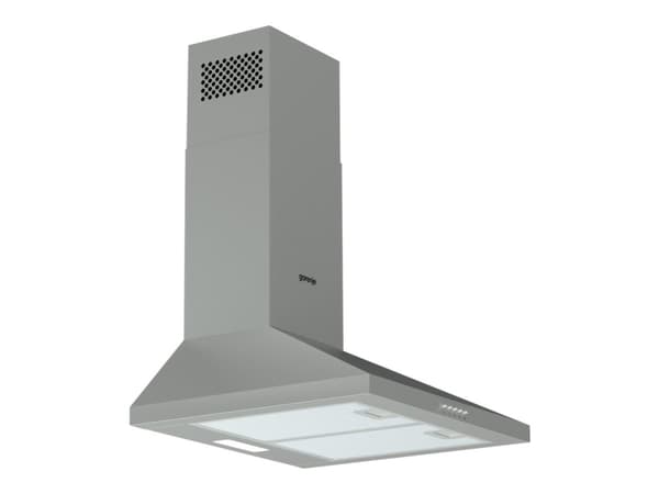 Gorenje Essential WHC529E4X - Kåpa - skorsten - bredd: 50 cm - djup: 45 cm - utsug och återcirkulering (-) - rostfritt stål