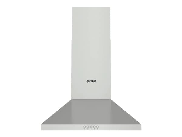 Gorenje Essential WHC529E4X - Kåpa - skorsten - bredd: 50 cm - djup: 45 cm - utsug och återcirkulering (-) - rostfritt stål